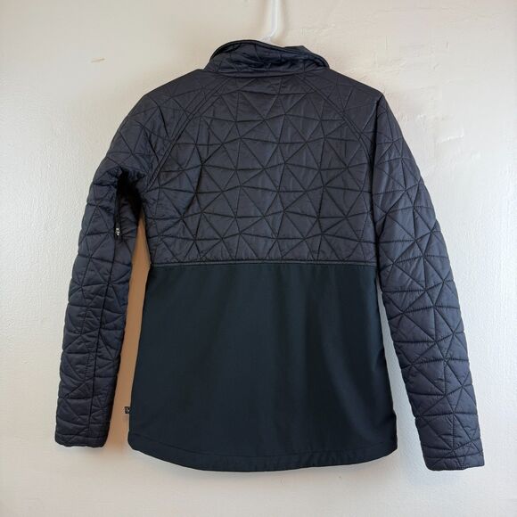 BURTON WOMENS Jacket QUILTED Softshell Full Zip Ski Outdoor Hike Size XS - Picture 7 of 13